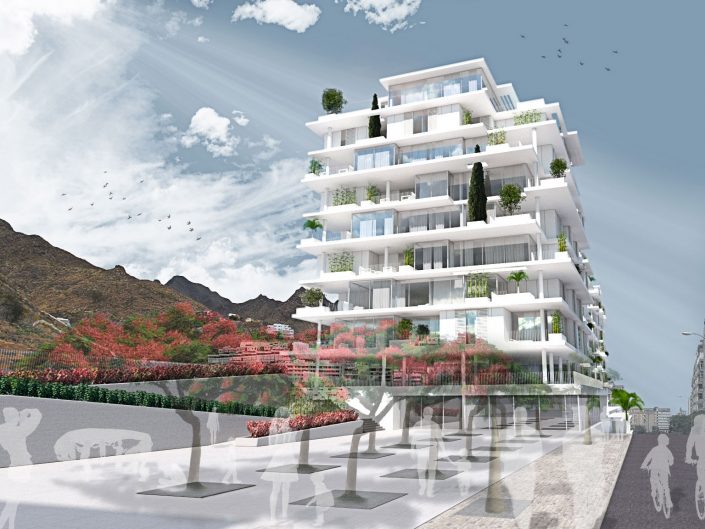 Propuesta para conjunto residencial ajardinado en tres torres